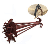 Maxbell 10Pcs Greenhouse Ground Anchor Stakes Garden Pegs for Shed Greenhouse Garden