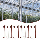 Maxbell 10Pcs Greenhouse Ground Anchor Stakes Garden Pegs for Shed Greenhouse Garden