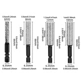 Maxbell 4 Piece Professional High Hardness Drill Bit for Glass Granite Ceramics Tile