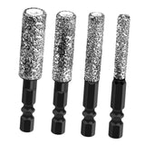 Maxbell 4 Piece Professional High Hardness Drill Bit for Glass Granite Ceramics Tile