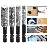 Maxbell 4 Piece Professional High Hardness Drill Bit for Glass Granite Ceramics Tile