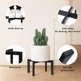 Maxbell Plant Stand Minimalist Easily Set up Flower Pot Stand for Patio Outdoor