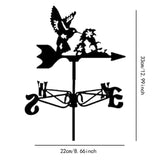 Maxbell Bird Metal Weathervane Wind Direction Indicator for Courtyard Garden Hummingbird