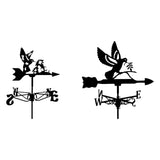 Maxbell Bird Metal Weathervane Wind Direction Indicator for Courtyard Garden Hummingbird