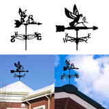 Maxbell Bird Metal Weathervane Wind Direction Indicator for Courtyard Garden Hummingbird