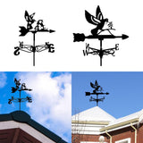 Maxbell Bird Metal Weathervane Wind Direction Indicator for Courtyard Garden Hummingbird