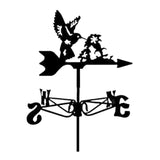 Maxbell Bird Metal Weathervane Wind Direction Indicator for Courtyard Garden Hummingbird