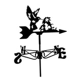 Maxbell Bird Metal Weathervane Wind Direction Indicator for Courtyard Garden Hummingbird