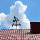 Maxbell Bird Metal Weathervane Wind Direction Indicator for Courtyard Garden Hummingbird