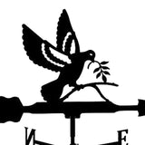 Maxbell Bird Metal Weathervane Wind Direction Indicator for Courtyard Garden Pigeon