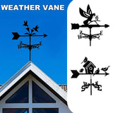 Maxbell Bird Metal Weathervane Wind Direction Indicator for Courtyard Garden Pigeon
