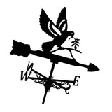 Maxbell Bird Metal Weathervane Wind Direction Indicator for Courtyard Garden Pigeon