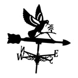 Maxbell Bird Metal Weathervane Wind Direction Indicator for Courtyard Garden Pigeon