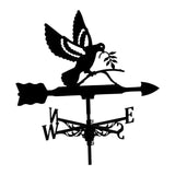 Maxbell Bird Metal Weathervane Wind Direction Indicator for Courtyard Garden Pigeon