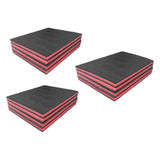 Maxbell 4 Pieces Tool Box Foam Inserts Pads for Tabletop Miniatures Padding Game Box 50cmx30cmx2.5cm