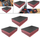 Maxbell 4 Pieces Tool Box Foam Inserts Pads for Tabletop Miniatures Padding Game Box 50cmx30cmx2.5cm