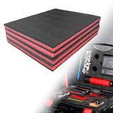 Maxbell 4 Pieces Tool Box Foam Inserts Pads for Tabletop Miniatures Padding Game Box 56cmx45.5cmx2.5cm