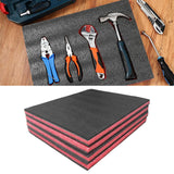 Maxbell 4 Pieces Tool Box Foam Inserts Pads for Tabletop Miniatures Padding Game Box 56cmx45.5cmx2.5cm