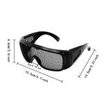 Maxbell Metal Mesh Safety Goggles Breathable Anti Fog Shock Resistant Safety Glasses