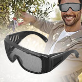Maxbell Metal Mesh Safety Goggles Breathable Anti Fog Shock Resistant Safety Glasses