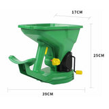 Maxbell Hand Held Seed Spreader Easy Use 1.5L Ergonomic Handle Garden Supplies Green