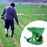 Maxbell Hand Held Seed Spreader Easy Use 1.5L Ergonomic Handle Garden Supplies Green