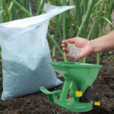 Maxbell Hand Held Seed Spreader Easy Use 1.5L Ergonomic Handle Garden Supplies Green