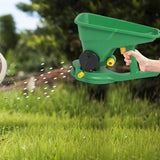 Maxbell Hand Held Seed Spreader Easy Use 1.5L Ergonomic Handle Garden Supplies Green