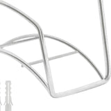 Maxbell Garden Hose Holder Wall Mount Hanger Water Hose Stand for Home Patio Outside Silver