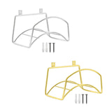 Maxbell Garden Hose Holder Wall Mount Hanger Water Hose Stand for Home Patio Outside Silver