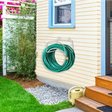 Maxbell Garden Hose Holder Wall Mount Hanger Water Hose Stand for Home Patio Outside Silver