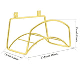 Maxbell Garden Hose Holder Wall Mount Hanger Water Hose Stand for Home Patio Outside Gold