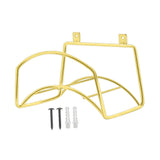 Maxbell Garden Hose Holder Wall Mount Hanger Water Hose Stand for Home Patio Outside Gold