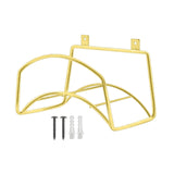 Maxbell Garden Hose Holder Wall Mount Hanger Water Hose Stand for Home Patio Outside Gold