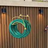 Maxbell Garden Hose Holder Wall Mount Hanger Water Hose Stand for Home Patio Outside Gold