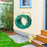 Maxbell Garden Hose Holder Wall Mount Hanger Water Hose Stand for Home Patio Outside Gold