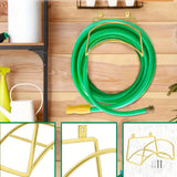 Maxbell Garden Hose Holder Wall Mount Hanger Water Hose Stand for Home Patio Outside Gold