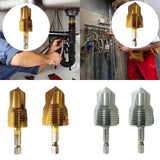 Maxbell Water Pipe Repair Reamer Drill Quick Change Accessory Replace Expansion Tool 4 Points 20 Tubes Gold
