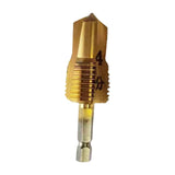 Maxbell Water Pipe Repair Reamer Drill Quick Change Accessory Replace Expansion Tool 4 Points 20 Tubes Gold