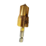 Maxbell Water Pipe Repair Reamer Drill Quick Change Accessory Replace Expansion Tool 4 Points 20 Tubes Gold