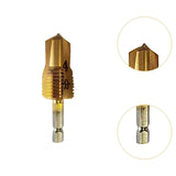 Maxbell Water Pipe Repair Reamer Drill Quick Change Accessory Replace Expansion Tool 4 Points 20 Tubes Gold