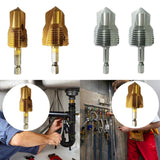 Maxbell Water Pipe Repair Reamer Drill Quick Change Accessory Replace Expansion Tool 4 Points 20 Tubes Gold