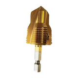 Maxbell Water Pipe Repair Reamer Drill Quick Change Accessory Replace Expansion Tool 6 Points 25 Tubes Gold