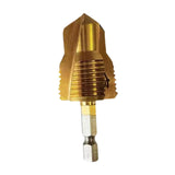Maxbell Water Pipe Repair Reamer Drill Quick Change Accessory Replace Expansion Tool 6 Points 25 Tubes Gold