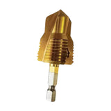 Maxbell Water Pipe Repair Reamer Drill Quick Change Accessory Replace Expansion Tool 6 Points 25 Tubes Gold