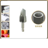 Maxbell Water Pipe Repair Reamer Drill Quick Change Accessory Replace Expansion Tool 4 Points 20 Tubes Silvery