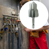 Maxbell Water Pipe Repair Reamer Drill Quick Change Accessory Replace Expansion Tool 4 Points 20 Tubes Silvery