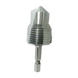 Maxbell Water Pipe Repair Reamer Drill Quick Change Accessory Replace Expansion Tool 6 Points 25 Tubes Silvery