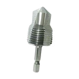 Maxbell Water Pipe Repair Reamer Drill Quick Change Accessory Replace Expansion Tool 6 Points 25 Tubes Silvery