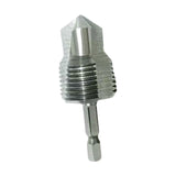 Maxbell Water Pipe Repair Reamer Drill Quick Change Accessory Replace Expansion Tool 6 Points 25 Tubes Silvery